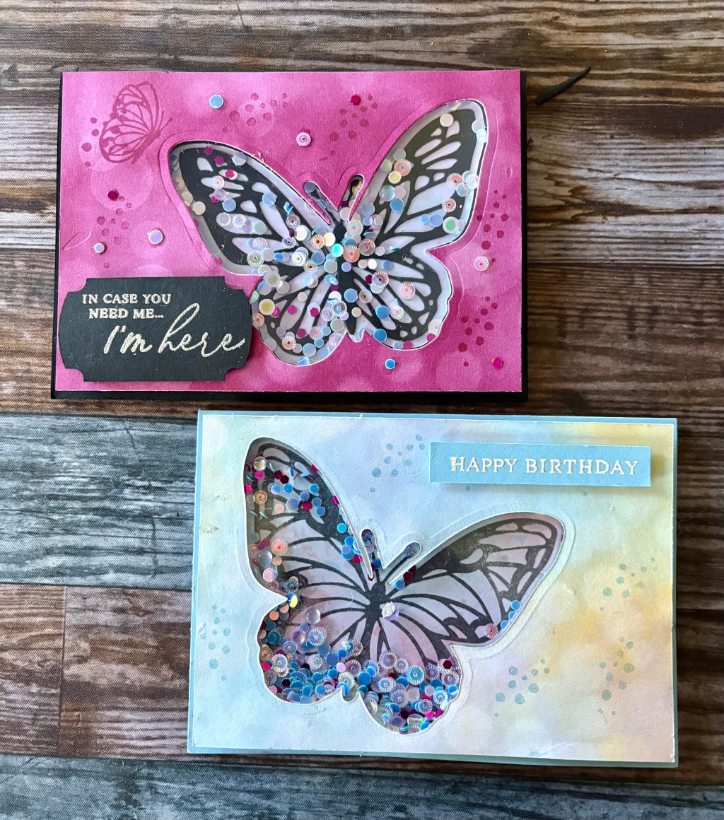 Bokeh Butterfly Shaker&nbsp;Card
